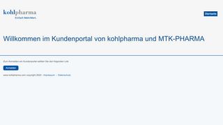 
                            2. kohlpharma Kundenportal - Willkommen im Kundenportal von ...