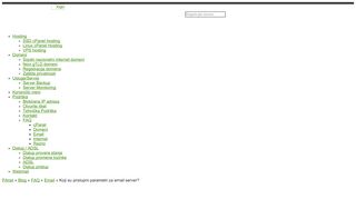 
                            6. Koji su pristupni parametri za email server? - PAnet doo