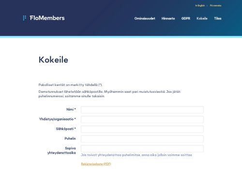 
                            2. Kokeile – FloMembers