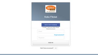 
                            9. Koko Fitclub - Login - Perkville