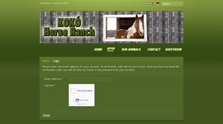 
                            12. Kokó Horse Ranch - Login - Kokó Lovastanya