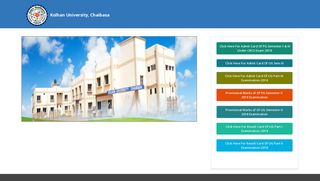 
                            1. Kolhan University,Chaibassa jharkhand home index page ::