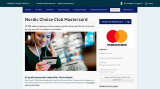 
                            4. Kolla in alla förmåner du får med Nordic Choice Club Mastercard.