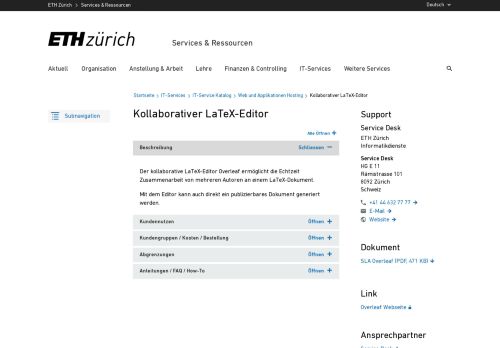 
                            4. Kollaborativer LaTeX-Editor – Services & Ressourcen | ETH Zürich