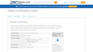 
                            12. Kollect on Demand Limited - Irish Company Info - Vision-Net