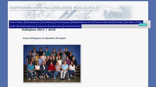 
                            3. Kollegium 2017 / 2018 - hoffmann-von-fallersleben realschule