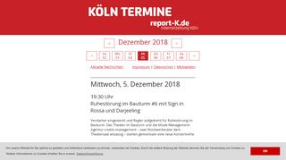 
                            7. Köln Termine - Ruhestörung im Bauturm #6 mit Sign in Rossa und ...