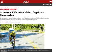 
                            10. Kolumbien erreicht - Strasser auf Weltrekord-Fahrt: Es geht ans ... - NÖN