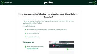 
                            4. Kom i gang med Viaplay hos YouSee - YouSee Kundeservice
