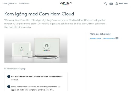 
                            3. Kom igång med Com Hem Cloud - Com Hem