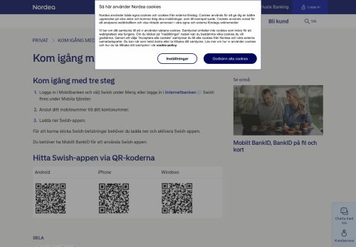 
                            6. Kom igång med Swish | Nordea.se