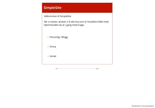 
                            6. Kom igang - SimpleSite.com