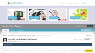 
                            12. Kom niet verder in MyDrive Connect - HOME / MyTomTom / MyDrive ...