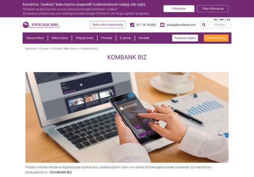 
                            8. KOmBANK BIZ | Mikro biznis | Komercijalna banka ad Beograd