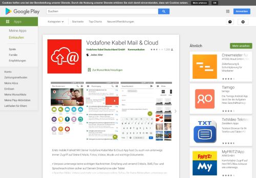 
                            10. Komfort Cloud – Apps bei Google Play