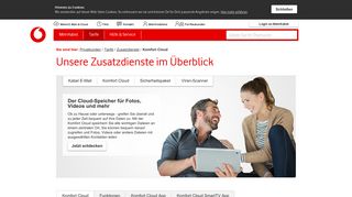 
                            9. Komfort Cloud - Vodafone Kabel Deutschland Kundenportal - MeinKabel