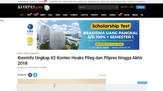 
                            13. Kominfo Ungkap 62 Konten Hoaks Pileg dan Pilpres hingga Akhir ...