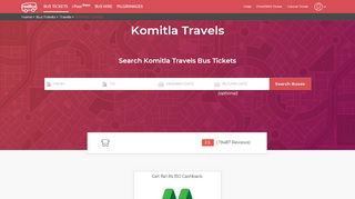 
                            4. Komitla Travels Online Bus Ticket Booking, Bus Reservation, Time ...