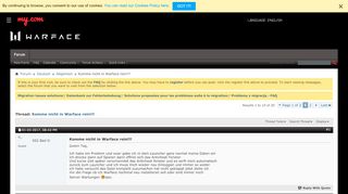 
                            9. Komme nicht in Warface rein!!! - My.com
