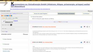 
                            10. Kommentare zu: ExtraEnergie GmbH (Hitstrom, Hitgas, prioenergie ...