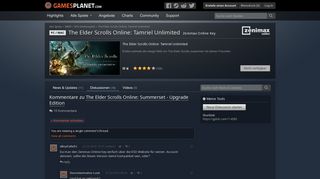 
                            9. Kommentare zu The Elder Scrolls Online: Summerset - Upgrade ...