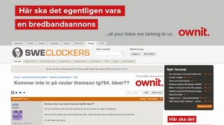 
                            4. Kommer inte in på router thomson tg784. Ideer?? - Nätverk och ...