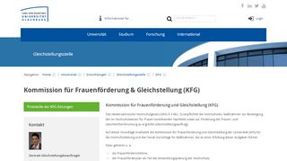 
                            13. Kommission für Frauenförderung & Gleichstellung (KFG) — Carl von ...