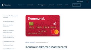 
                            4. Kommunalkortet Mastercard - EnterCard