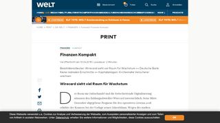 
                            9. Kompakt: Finanzen Kompakt - WELT