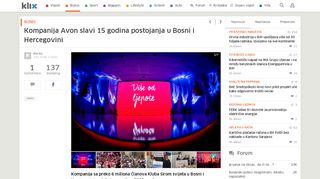 
                            8. Kompanija Avon slavi 15 godina postojanja u Bosni i ... - Klix.ba