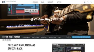 
                            2. Komplete : Gitarre : Guitar Rig 5 Player | Produkte - Native Instruments