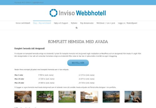 
                            5. Komplett hemsida | inviso.se - Inviso webbhotell