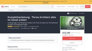 
                            10. Komplettanleitung - Thrive Architect alles im Detail erklärt | Udemy