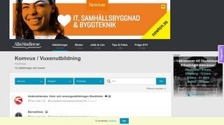 
                            8. Komvux / Vuxenutbildning i Huddinge | AllaStudier.se