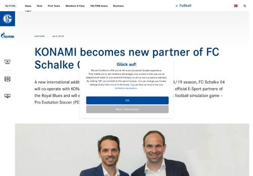 
                            12. KONAMI becomes new partner of FC Schalke 04 - Fußball