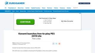 
                            11. Konami launches free-to-play PES 2019 Lite • Eurogamer.net