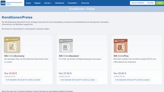 
                            6. Konditionen/Preise - SIS-Datenbank Steuerrecht