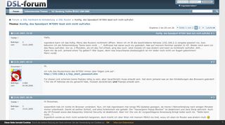 
                            10. Konfig. des Speedport W700V lässt sich nicht aufrufen - DSL Router ...