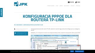 
                            2. Konfiguracja PPPoE dla routera TP-LINK - JPK