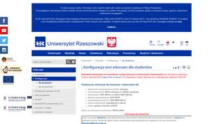 
                            9. Konfiguracja sieci eduroam dla studentów - Uniwersytet Rzeszowski