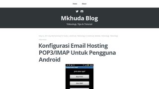 
                            12. Konfigurasi Email Hosting POP3/IMAP Untuk Pengguna Android ...