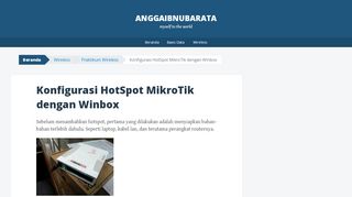 
                            10. Konfigurasi HotSpot MikroTik dengan Winbox | anggaibnubarata