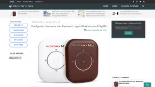 
                            13. Konfigurasi Username dan Password Login Mifi Andromax M3y/M3z ...