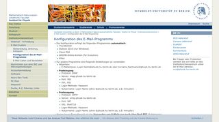 
                            5. Konfiguration des E-Mail-Programms - Institut für Physik - Humboldt ...