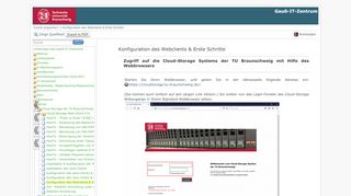 
                            13. Konfiguration des Webclients & Erste Schritte [Gauß-IT-Zentrum]