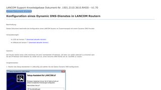 
                            6. Konfiguration eines Dynamic DNS-Dienstes in LANCOM Routern