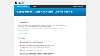 
                            4. Konfiguration: Gigaset GO Serie (Diverse Modelle) - Sipgate login