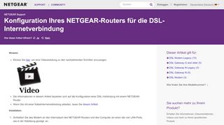 
                            11. Konfiguration Ihres NETGEAR-Routers für die DSL-Internetverbindung ...
