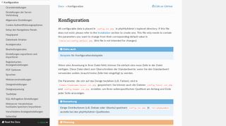 
                            8. Konfiguration — phpMyAdmin 5.0.0-dev Dokumentation