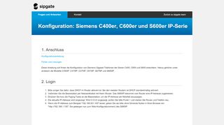 
                            3. Konfiguration: Siemens C400er, C600er und S600er ... - Sipgate login